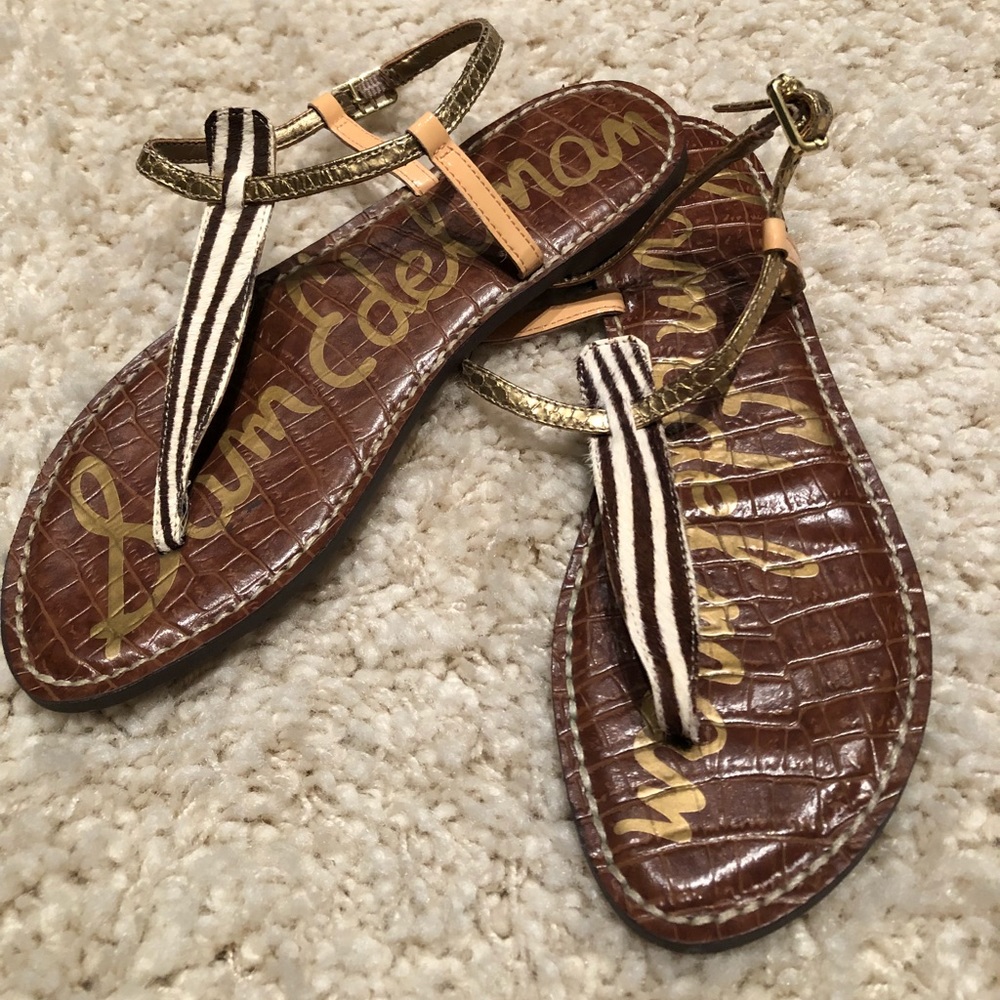 SAM EDELMAN calf hair sandal size 7.5